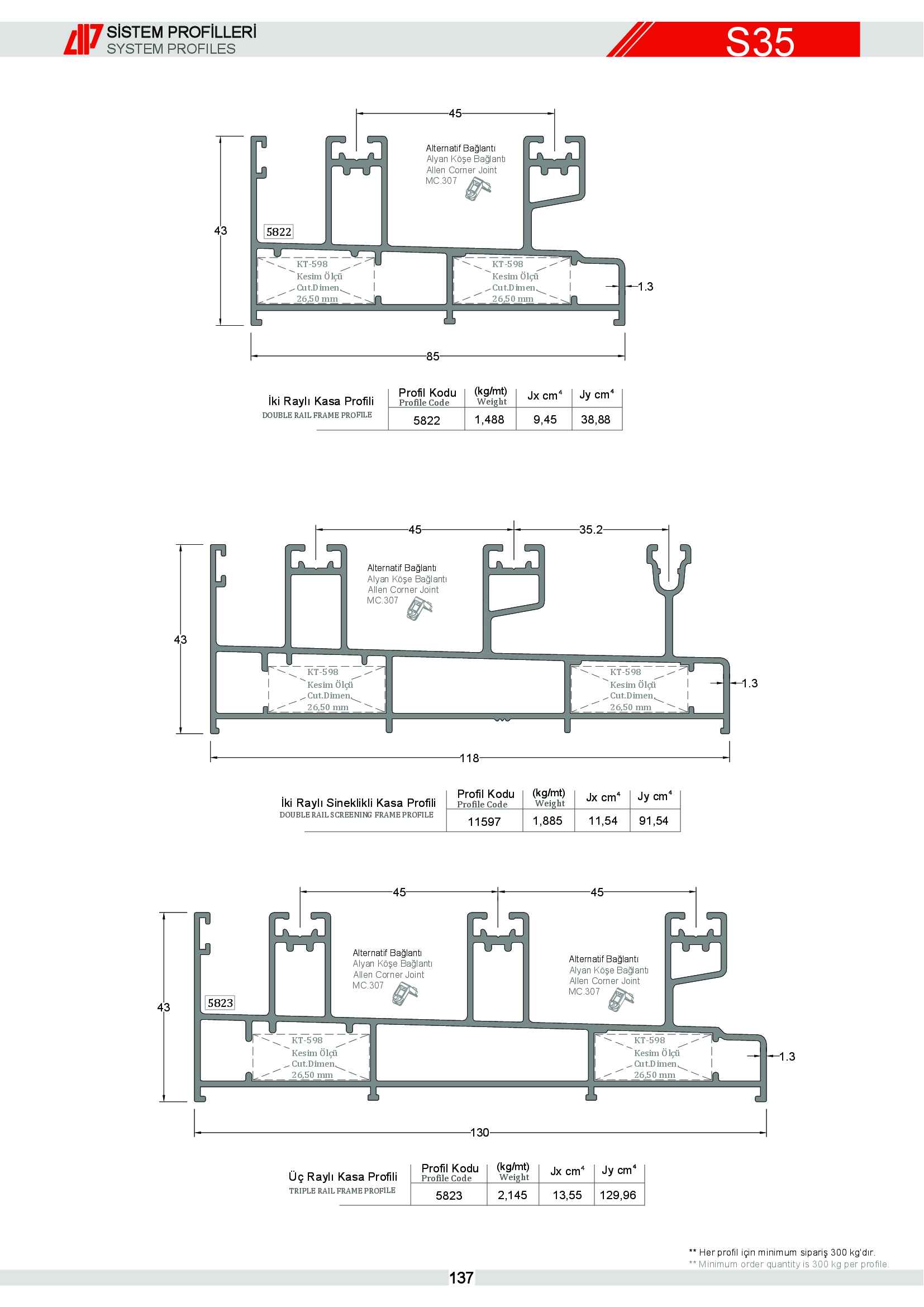 Sürme Yalıtımsız Alüminyum 11
